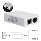 OOTDTY Mini 2 порта AB, ручной коммутатор, 2 в 11In2 RJ45 сетьEthernet