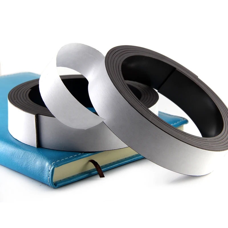 2 м самоклеющаяся гибкая Магнитная Белая магнитная полоска лента Ширина 25 4x1 5 мм