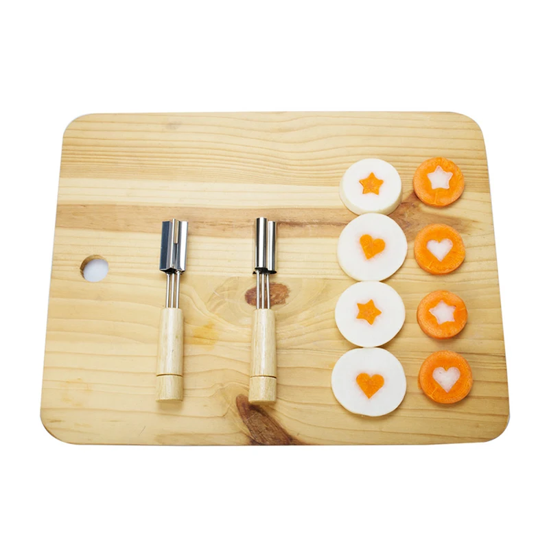 Формы для печенья из нержавеющей стали с деревянной ручкой|Инструменты выпечки