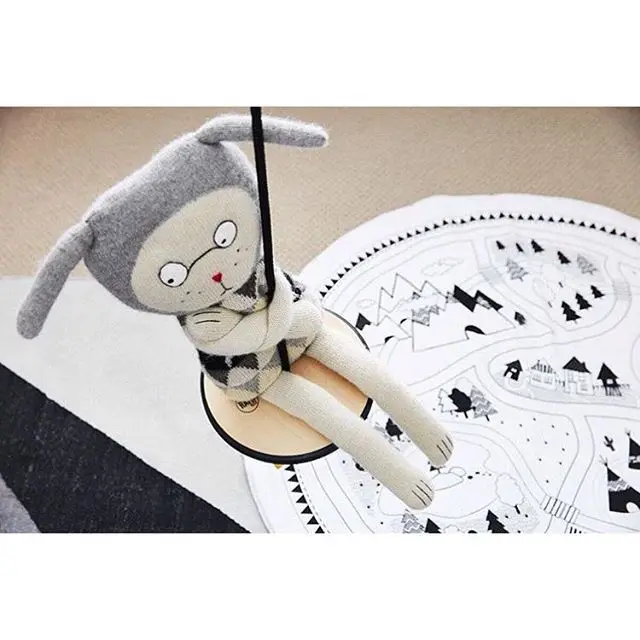 Мультяшный детский хлопковый коврик для ползания INS детские игровые коврики