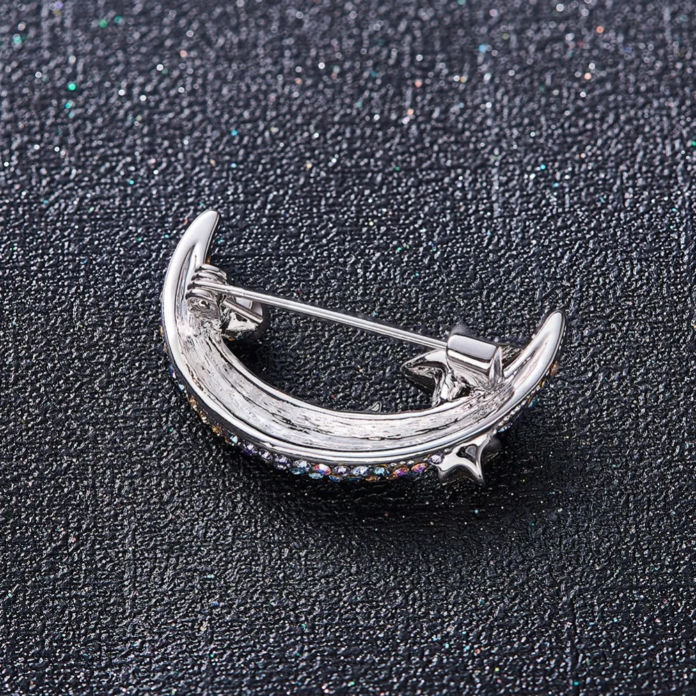 PANDA100 Подарочные ювелирные броши для женщин кристаллические Swarovski с Луной