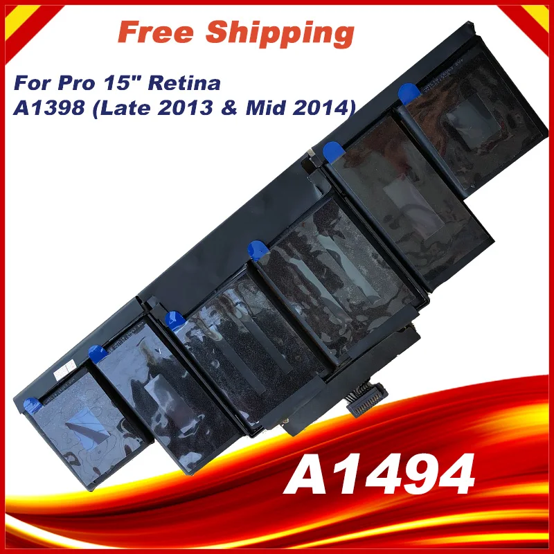 HSW 11 26 в 95 Втч подлинный A1494 Аккумулятор для ноутбука Apple Macbook Pro 15 дюймов A1398 Быстрая