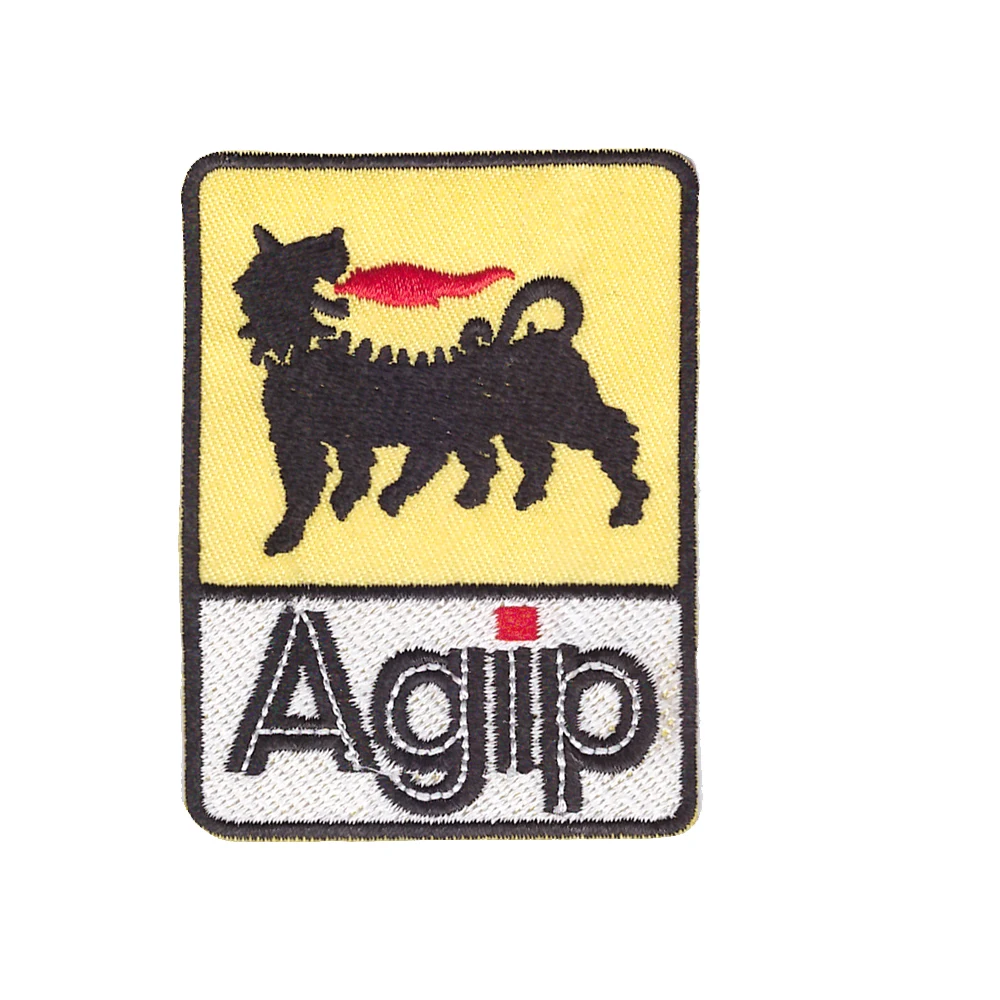 Нашивка Agip вышитая железная и нашивка
