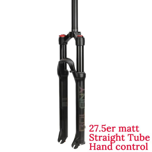 27.5er Straight Hand Bolany MTB велосипедная воздушная вилка Supension отскок Регулировка 26/27. 5/29er замок прямой конический горный вилка для велосипеда аксессуары - Цвет: 27.5er Straight Hand