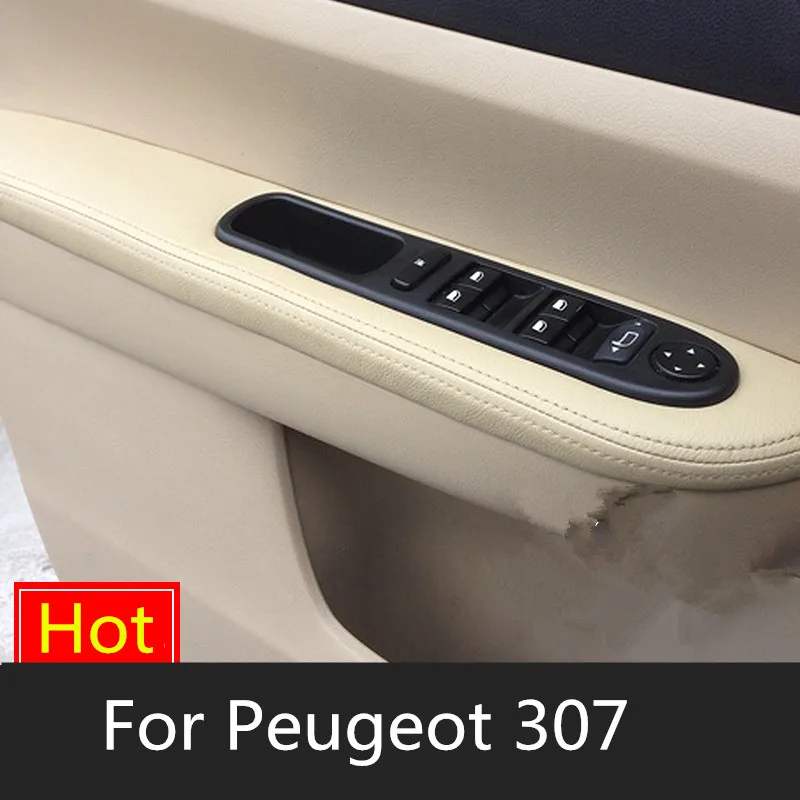 Внутренняя дверь украшена микрофиброй кожаный чехол для Peugeot 307 4 шт./компл. хорошее качество AB145|Лепнина