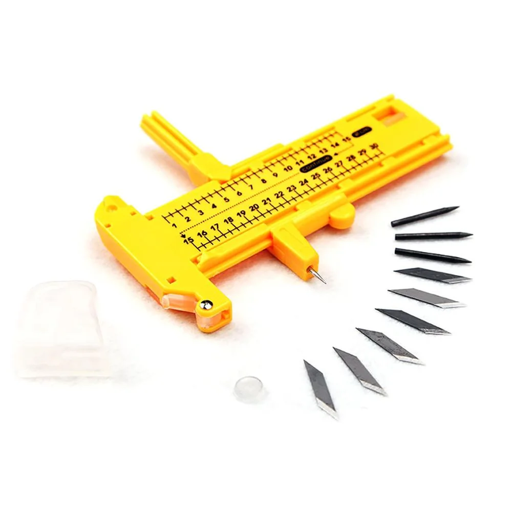 Прочный круглый нож для резки компаса 1-30 см модель лоскутного ножа с 6 запасными