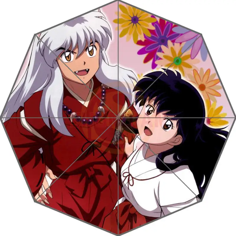 Новое поступление Inuyasha Аниме Прохладный Зонты удивлен подарок для друга на день рождения - Цвет: Небесно-голубой