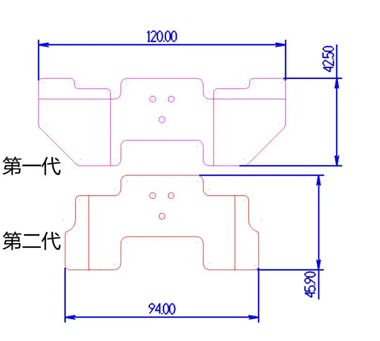 1 комплект Собранный Ultimaker 2+ 3D принтер Chimera hotend комплект PT100 версия двойной экструдер 2 на входе 2 Экструзионная головка 1,75 мм нить