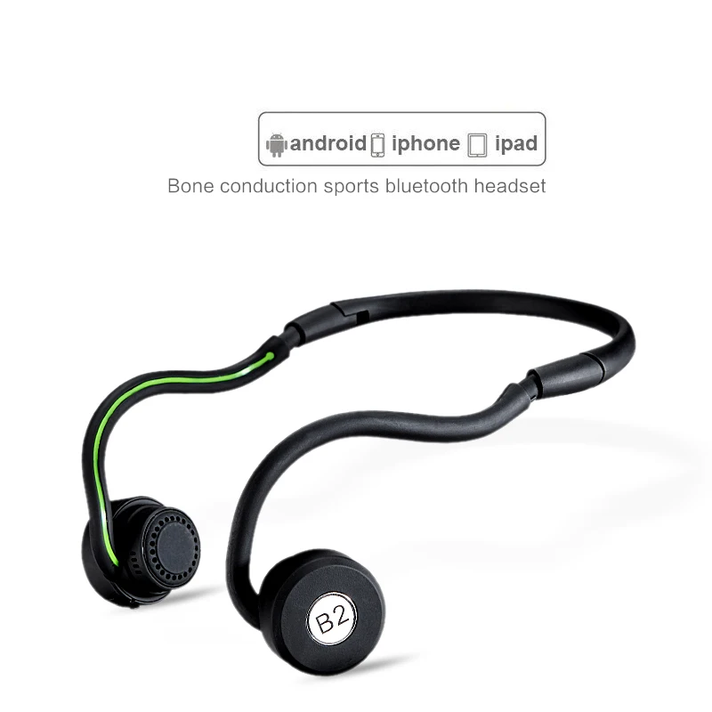 B2 костной проводимости Bluetooth наушники/беспроводные наушники для спорта на