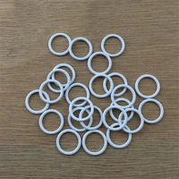 wholesale sale 500pcs white metal bra strap adjustment buckle slide and rings figure sewing plastic inner 11mm accessories