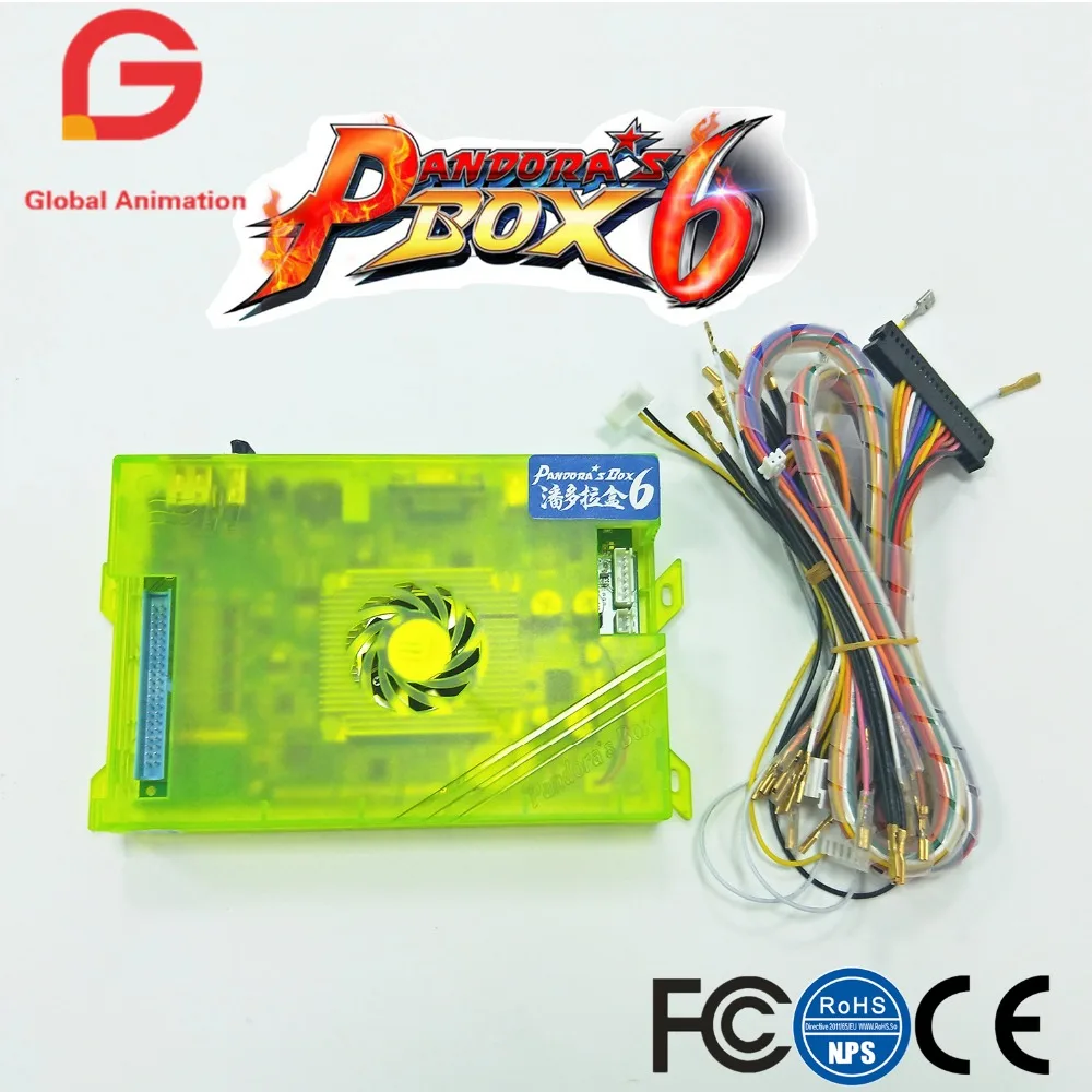 DIY аркадный набор Pandora Box 6 1300 в 1 игровая доска и SANWA Джойстик и кнопка для аркадной машины