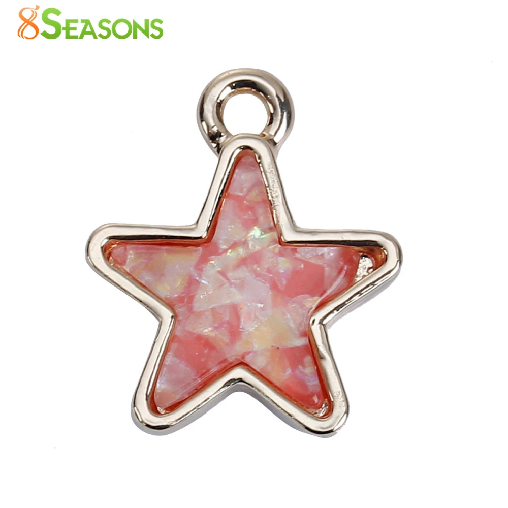 8 сезонов подвески из сплава цинка геометрический Золотой цвет мятный зеленый