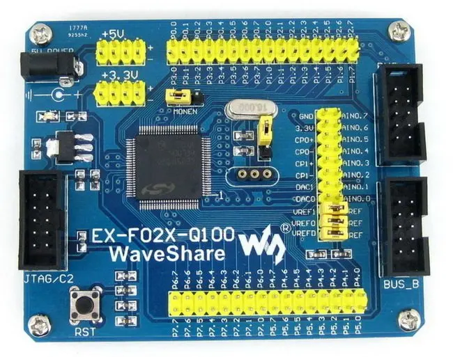 C8051F серия C8051F020 8051 оценочная плата комплект + DVK501 системные инструменты = EX-F02x-Q100