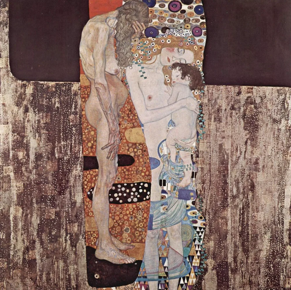 

Handmade oil painting reproduction The Three Ages of Woman by Gustav Klimt