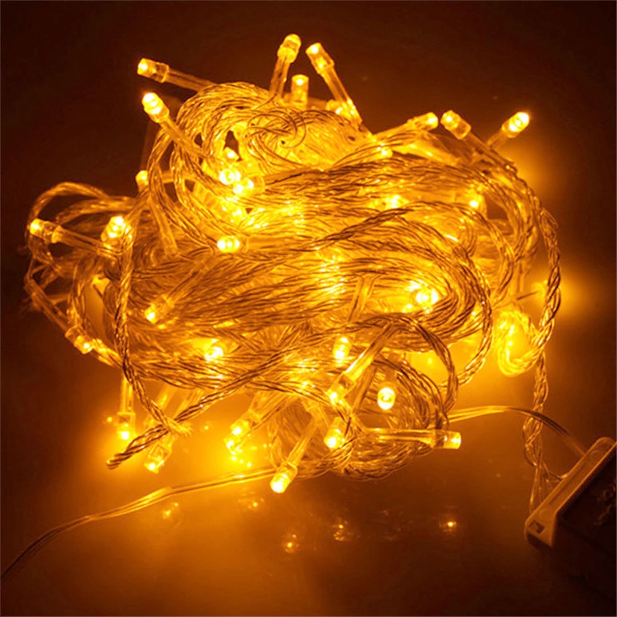 10 м 100 LED наружная светодиодная гирлянда Рождественская для праздника Рождества