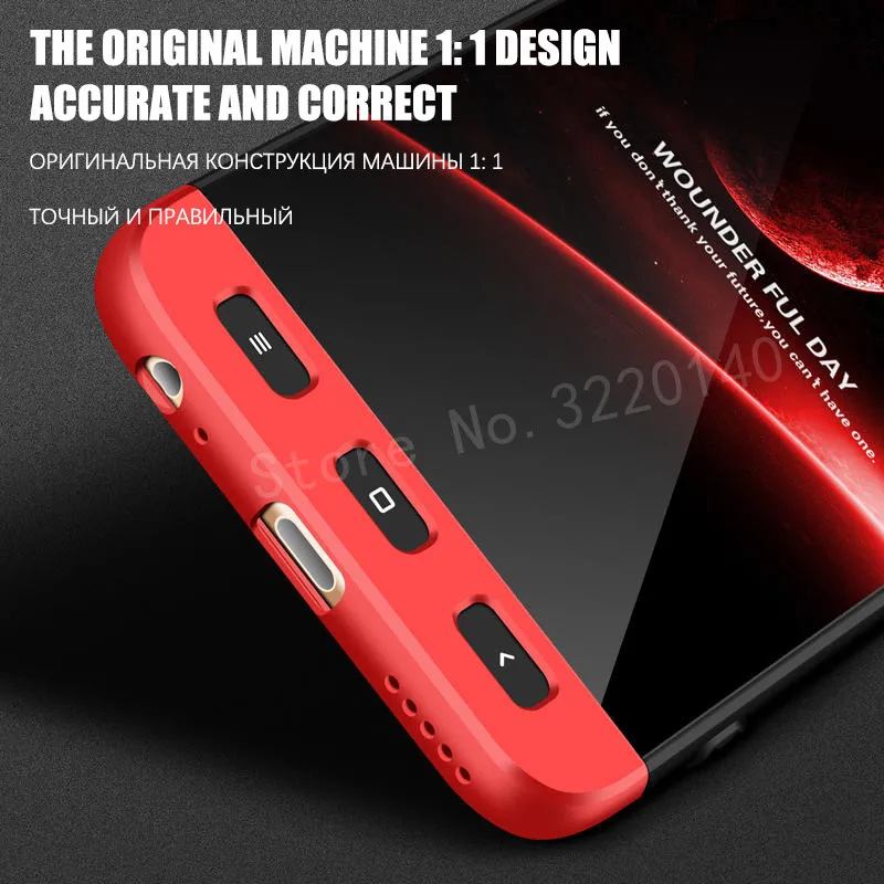 Luxury 360 Full Body Protection Case For Xiaomi Mi 5X A1 Shell Hard Plastic Shockproof Back Cover 5s 5 6 Capa |