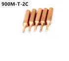 900M-T-2C Чистая медь паяльный наконечник сварочный для Hakko 936 FX-888D Saike 909D 852D + 952D диамагнитный DIY 1C 3C 4C K B I SK