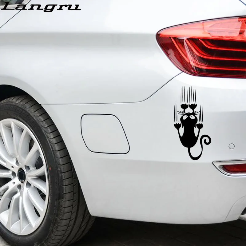 Langru новый стиль автомобильный Стайлинг с рисунком кошки индивидуальный |