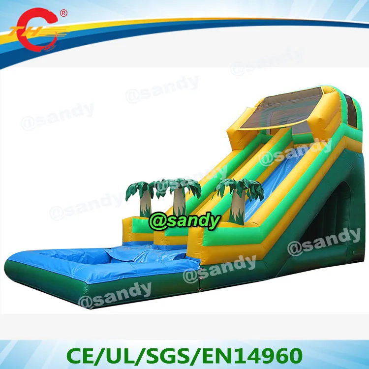 Бесплатная воздушная доставка надувная горка для аквапарка бассейна