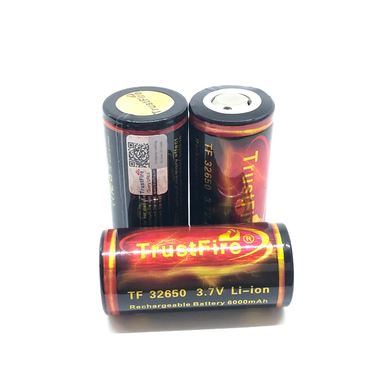 Литиевые аккумуляторы TrustFire 32650 2 шт./лот 6000 мА · ч 3 7 в с защищенной печатной платой
