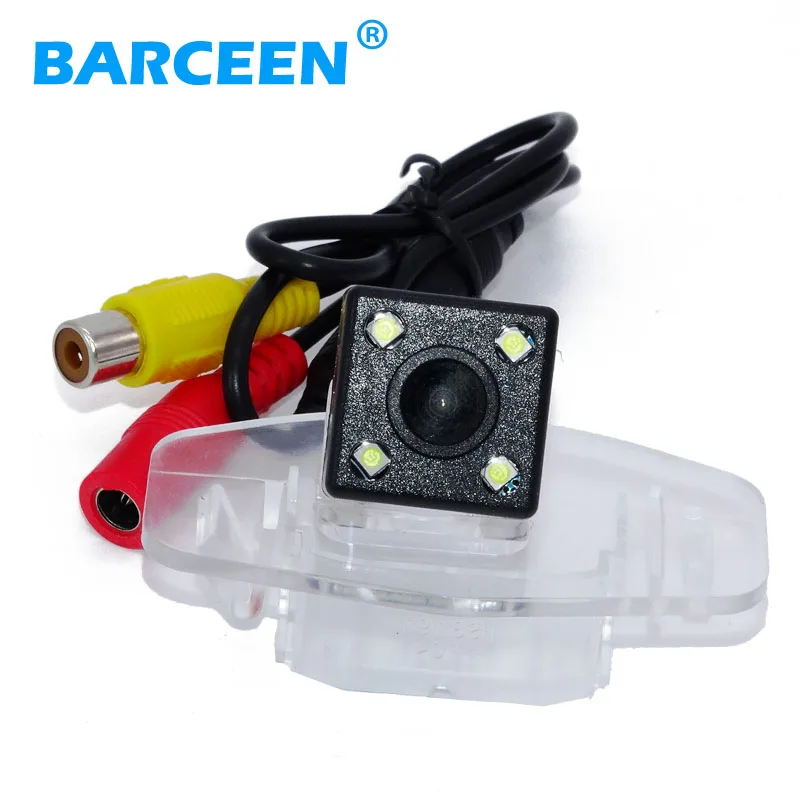 

Plastic shell material rainproof car rear reversing camera bring 4 led hd ccd night vision +parking line for Hyundai Accord
