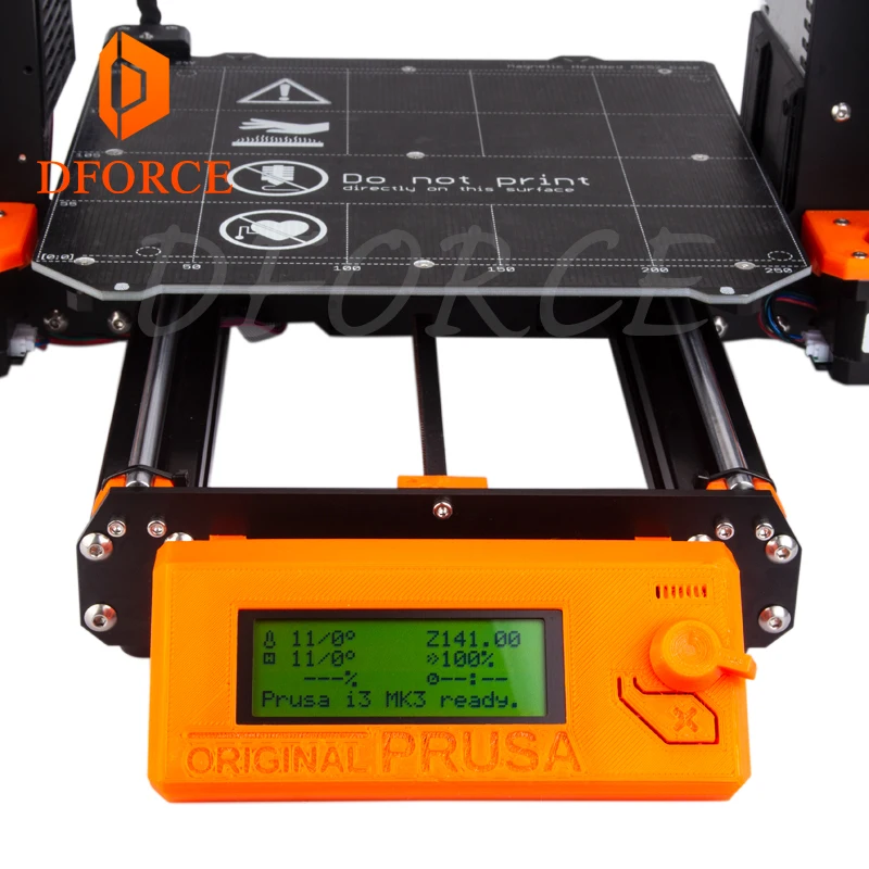 D FORCE Cloned Prusa I3 MK3S полный комплект (исключая Einsy Rambo board) PETG материал 3D принтер DIY