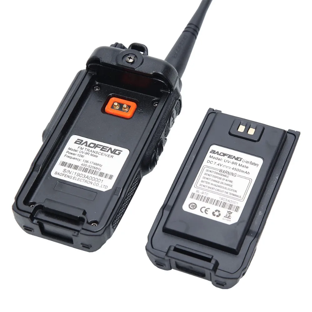 Baofeng UV 9R Mate IP67 водонепроницаемая рация 10 Вт мощная Высокая Мощность 4500 мАч
