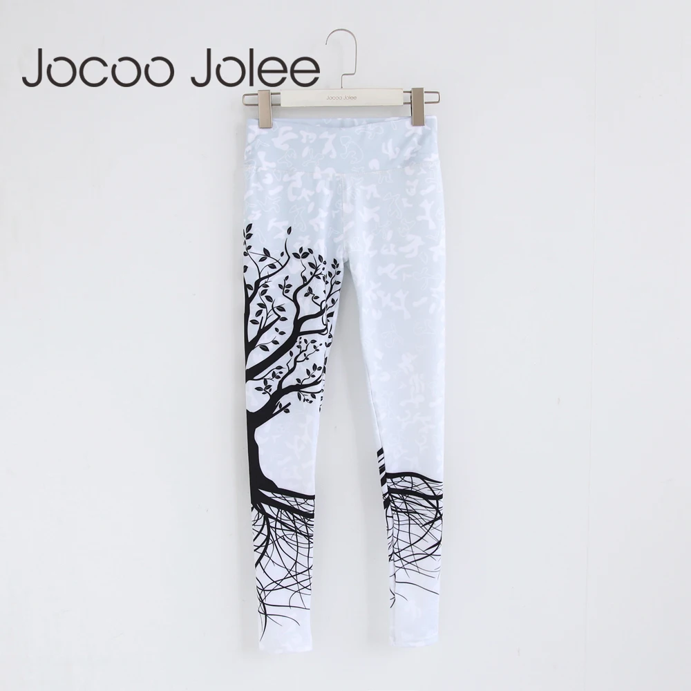 Леггинсы Jocoo Jolee женские с высокой талией модные облегающие Полиэстеровые 3D