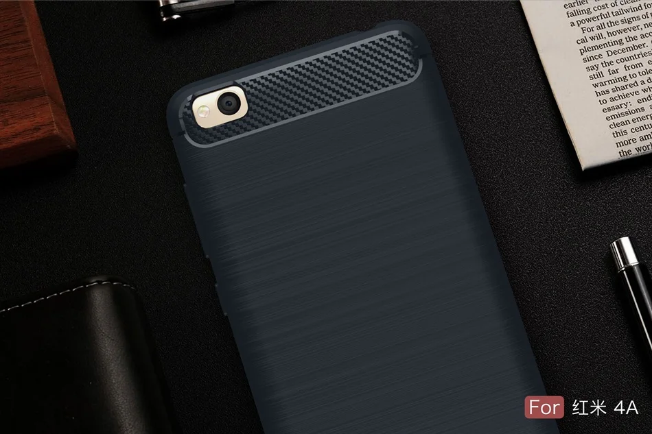 Чехол из углеродного волокна чехол для Redmi 4A модный Ультра тонкий мягкий силиконовый гелевый Чехол для Xiaomi Redmi 4A 4 a противоударный чехол для телефона s