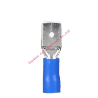 hot sale 1000pcs male blue quick spade wire connector insulated electrical crimp terminals set quick disconnects 22 16awg