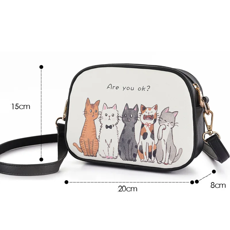 Новинка 2018 маленькие женские сумки милая сумка через плечо с мультяшным принтом