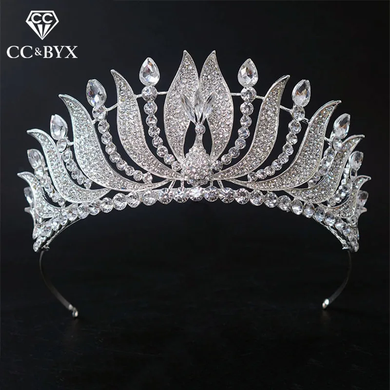 Роскошные диадема и короны CC блестящие бусины из горного хрусталя Особенный
