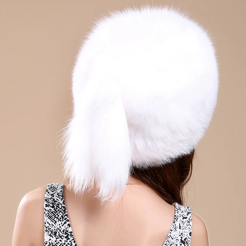 Меховые шапки русская Мода шапка бомбер 2018 роскошные меховые из натурального