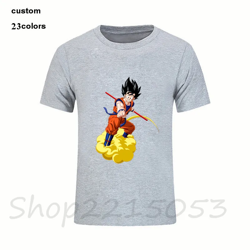Мода 2019 г. GOhan Kinton dragon ball Z Мужская футболка японского аниме уличная черно белые