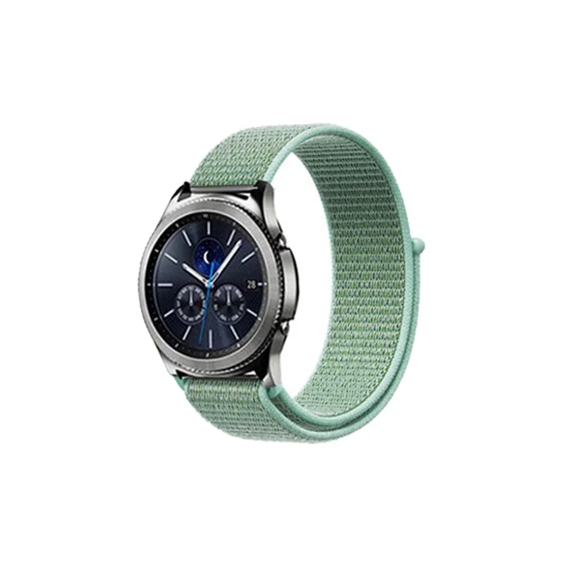 Light green Нейлоновый ремешок для часов 22 мм 20 мм ремешок для huawei GT/Magic для samsung Galaxy Watch 46 мм/42 мм/Active для Amazfit Bip для Garmin 245 - Цвет: Light green