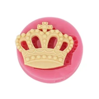 luyou new arrival crown shape silicone fondant chocolate mold diy silicone fondant cake molds for cake decorating tools fm164