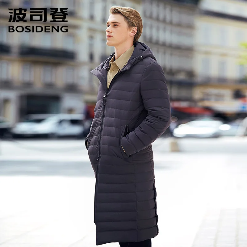 BOSIDENG длинное пальто ранняя зима Весенняя парка умная деловая Толстовка X-Long