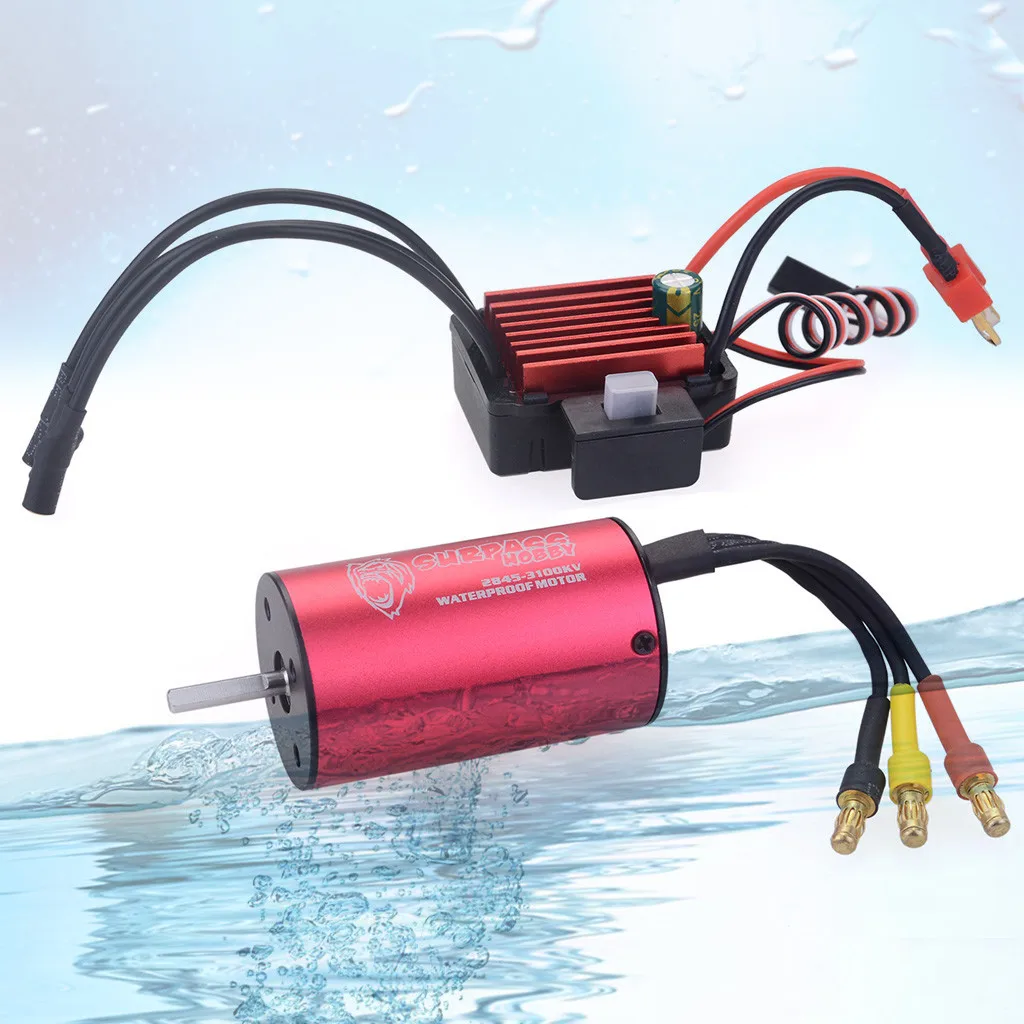 Детали модели водонепроницаемый 2845 3800KV бесщеточный двигатель + 35A ESC 2 3S для 1/12 RC