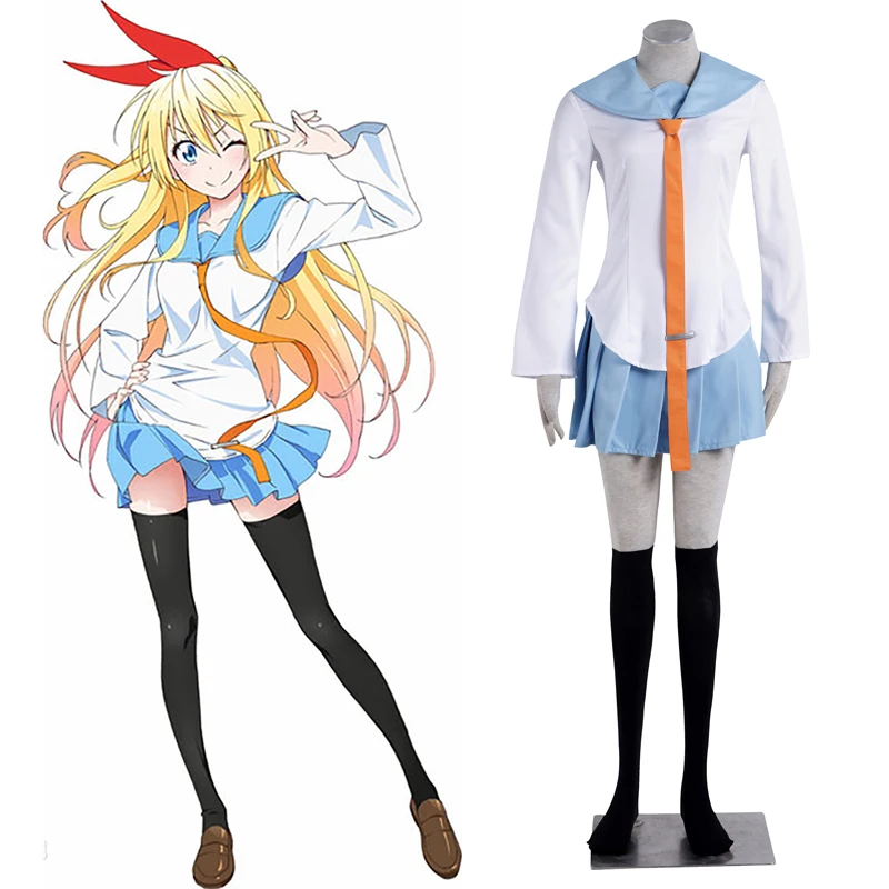 Костюм для косплея аниме Nisekoi Kirisaki Chitoge школьная форма онодера косаки