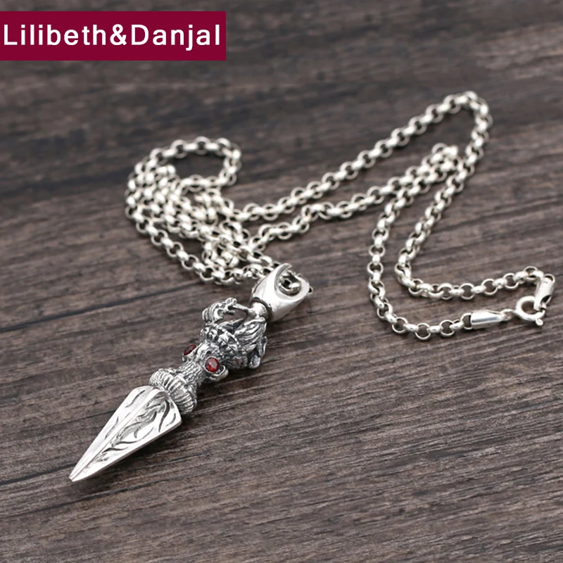 Ожерелье с подвеской из серебра 100% пробы натуральным камнем|women jewelry|pendant necklacemen