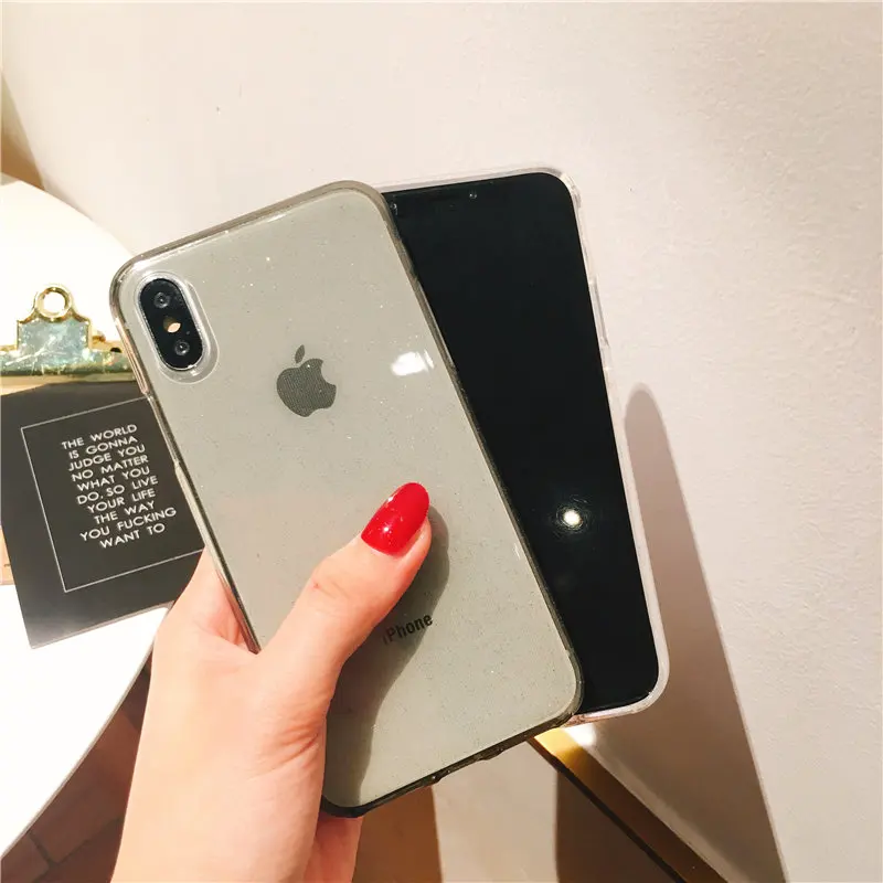 FLYKYLIN блестящий чехол для iphone XS Max XR X 6 6S 7 8 Plus телефона Мягкая силиконовая задняя