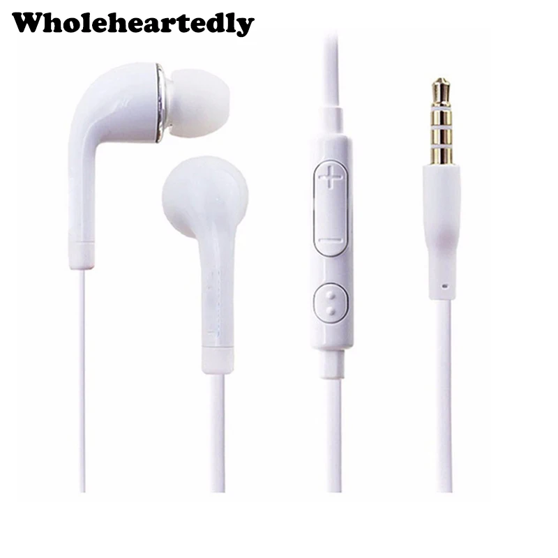 100Pcs Newest 3.5mm In-Ear Stereo Earphone Silicone earpieces with MIC Microphone for Samsung Galaxy S3 S4 Wholesale