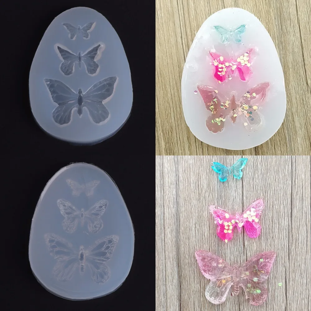 

Силиконовые формы Бабочка DIY ремесла украшения кулон аксессуары для телефона