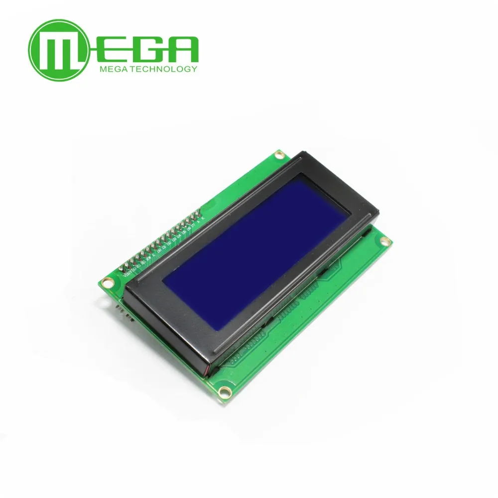 Новый ЖК дисплей 2004 + I2C 20x4 2004A синий экран HD44780 для дисплея arduino последовательный