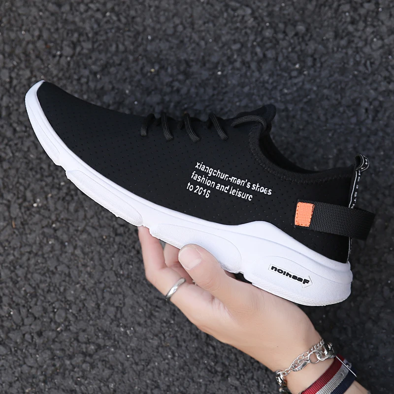 Vogue Breathable Mesh Men Casual Shoes Comfortable Lace-up Man For Summer Nice Male Adult Vulcanized Footwear | Обувь
