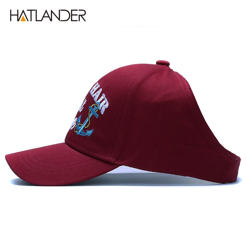 Bordeaux HATLANDER, конский хвост, Хлопковые бейсболки для женщин, спортивные шапки для девочек, кепка с козырьком от солнца, теннисная Кепка, регулируемая, пустой верх, грязная булочка, шапка - Цвет: Bordeaux