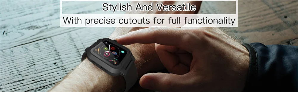 SHELLBOX водостойкий ремешок для Apple watch 42 мм чехол с силиконовым браслетом для iwatch42 band 42 мм аксессуары