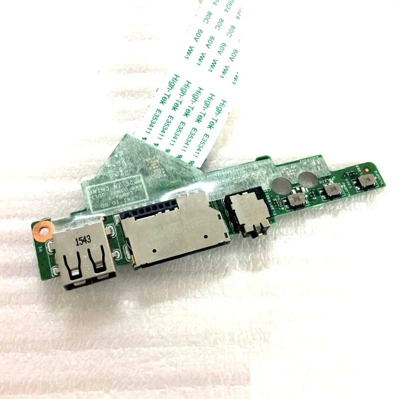 Оригинальная плата USB и аудиоразъема для Lenovo Ideapad FLEX 3 1580 Edge2 15 448.03N01.0011 микро SD