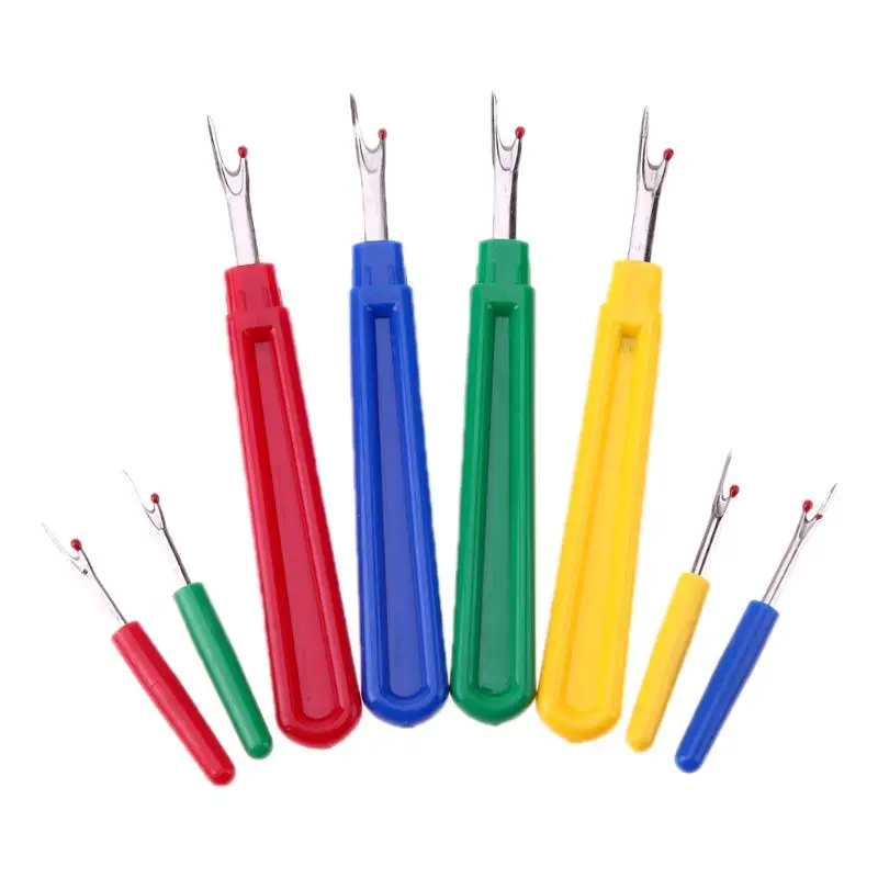 8pcs/lot Thread Cutter Seam Ripper Stitch Unpicker Needle Arts Sewing Tool Plastic Handle Knift (4 Large 4 Small) | Дом и сад
