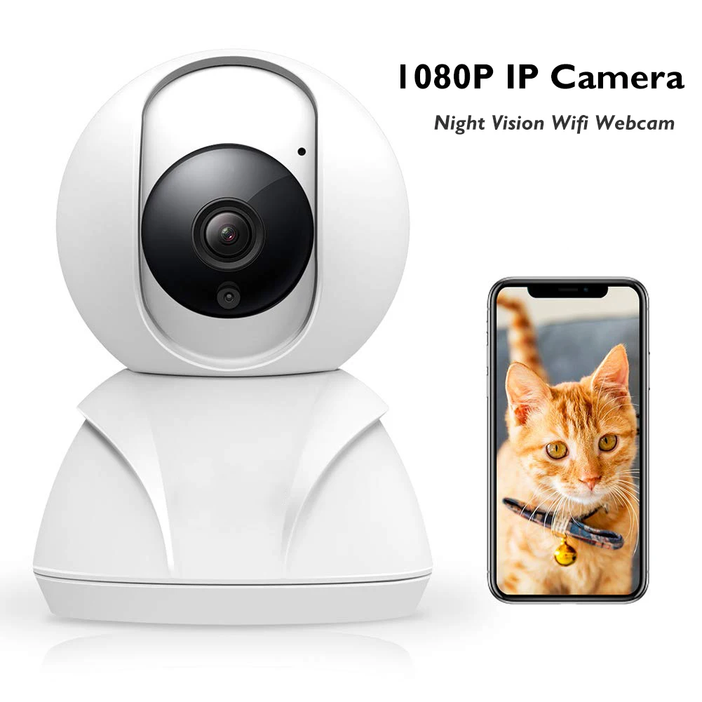1080P full HD Беспроводная PTZ IP камера ИК ночное видение Домашняя безопасность